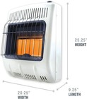 Mr  Heater Mhvfdf20rtt 20 000 Btu Vent-free Radiant Heater  Dual Fuel ng Lp