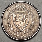 Norway  Krone  1917  Extra Fine  Cleaned   1929 Ounce Silver