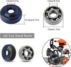 2set Crankcase Bearing Oil Seals For Husqvarna 36 41 136 136e 137 530056363