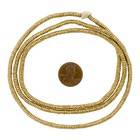 Brass Heishi Ethiopian Beads 2 5-3mm African Large Hole 28 Inch Strand Handmade