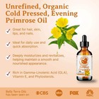 Natural Cold-pressed Evening Primrose Oil 100  Pure Skin Hair Face Moisturizer