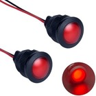 16mm Led Pilot Light Ac dc 12-24v Water-proof Plastic Indicator Lamp 5 8 Red