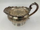 Vintage Victorian Sheffield Reproduction Hand Chased Silver Plated Creamer 