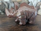 Gorgeous 273g Natural Crystal Rhino  Ocean Jasper  Hand-carved Rhinoceros 