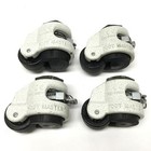 Lot Of 4 Footmaster Gdr-60-s Swivel Stem Leveling Ratchet Caster Wheels 550lbs