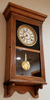 Antique Sessions Small Store Regulator Wall Clock 8-day  Time strike  Key-wind