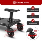 Universal 2 In 1 Stroller Ride Board W  Detachable Seat  Stroller Glider Board