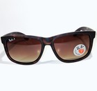 Ray-ban Mattetortois Polarized Brown Lens Sunglasses Rb4165 865 t5 Justin