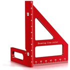 3d Multi-angle Measuring Ruler  High Precision 45 90 Degree Aluminum Alloy