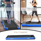 2 In 1 Folding Treadmill  Under Desk Electric Walking Pad  App Remote Control