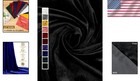 Solid Black Stretch Velvet Fabric By The Yard - 63  Wide  Soft   Durable