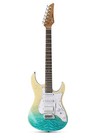 Donner Dst-550 Electric Guitar Hss Solid Body Tremolo Bridge Seafoam Gradient