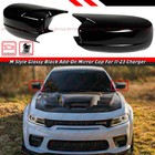 For 11-23 Dodge Charger M Style Gloss Black Add-on Side Mirror Cover Cap Overlay