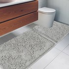Bathroom Rugs Chenille Mat 2 Piece Set Super Absorbent Strong Pvc Non Slip