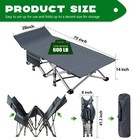 Naizea Adults Heavy Duty Portable 2 Pack Folding Cot Camping Cots Sleeping Bed