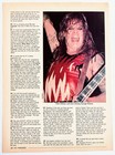 W a s p  Wasp Live-orig 1986 3pg Magazine Article   Poster Pinup-blackie Lawless