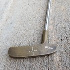 Tour Model Brass Blade Putter   rh Stainless Steel Shaft Vintage 34 