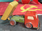 Vintage Toy Dump Truck Friction Powered 60 s  Poland Works Soviet Era Zabawki