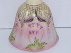 Fenton 7  Burmese Bell Bleeding Heart 1998 Designer Series Hp Gold Le 1426 Glows