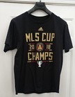 Adidas Mls Atlanta Fc Men s Black Mls Cup Champs 2018 Short Sleeve Shirt Size L