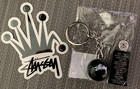 Stussy  8 Ball  Heavy Duty Keychain  Brand New With Crown  Stussy Sticker