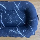 Dock A Tot Deluxe Plus Baby Lounger For 0-8 Months Black Marble With Cover