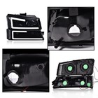 Led Headlights Assembly Front Headlamp Fit Chevy Silverado 1500 2500 3500 Hd
