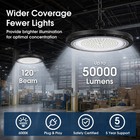 6pack 300w Ufo Led High Bay Light Commercial Industrial Factory Warehouse Light