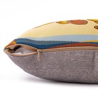 Cats Ice Skating Embroidered Pillow Sofa Couch Cushion Decorative Pillow 14x35 