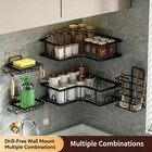 Shower Caddy Shelf Bathroom Corner Bath Storage Holder Organizer Triangular Rack