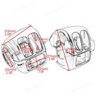Chrome Switch Housing Cover 6pcs Hand Control Button Switch Caps Fit For Harley