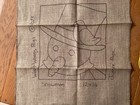 Snowman Pattern Drawn On Linen By Wooly Worm Rugs For Rug Hooking 