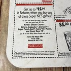 Vintage 1996 Super Nintendo Game Boy Snes Coupon Pepsi Insert Nintendo Art Rare 