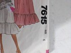 Vtg Mccalls Pattern 7615 Dress V-neck Ruffle Trim Peasant Boho Misses 6 Cut 1981
