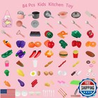 Kids Kitchen Toy Accessories Kitchen Playset Pretend Cooking Play Pots Pans U