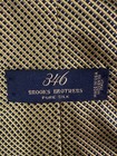 Brooks Brothers Yellow And Blue Patterned Silk Tie