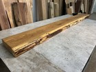 Rustic White Oak Wood Fireplace Mantel live Edge Oak rustic Oak Mantlepiece