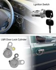 Ignition Switch Lock Key And Front Door Lock Cylinder Set Compatible With Toyota