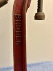 One  1  Antique Original Used Worn Primitive Red Paint Cast Iron Bottle Capper