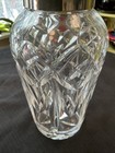 Vintage Waterford Gothic Mark  Cocktail Shaker W Silverplate Celtic Knit Lid