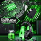 X1 40h Wireless Gaming Headset With Mic For Xbox Series X s Xbox One Ps5 Pc