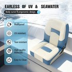 Low Back Folding Fishing Boat Seat Captain Chair For Universal W  Install Kit