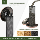 Kingsyard Mesh Tube Bird Feeders For Outdoors Hanging  All Metal  Wild Bird Feed