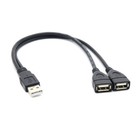 Y Splitter Hub Power Cord Usb 2 0 A Male To 2 Dual Usb Female Jack Adapter Cable