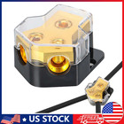 New Car Audio Splitter Amp Distribution Power 0 2 4 Gauge In 4  6  8 Gauge Out