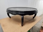 Round 25  Korean Mother Of Pearl Peacock Low Folding Tea Table Plastic