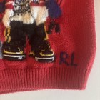 Polo Ralph Lauren Girls Polo Ski Bear Red 100  Cotton Knit Sweater Sz 9 Months 