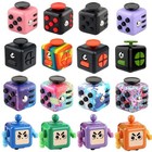 6 12 Sided Rainbow Fidget Cube Stress Relief Sensory Toy For Kids Adults