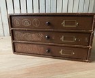French Antique Dmc Spool Cabinet- Vintage From Japan Used