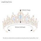 Princess Tiara And Crown For Women Wedding Tiaras For Bridal Girls Gold-ab